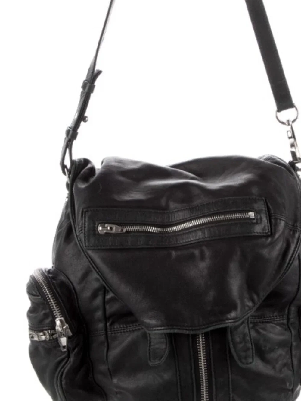 Alexander Wang Black Leather Marti Converible Backpack - Picture 3 of 15